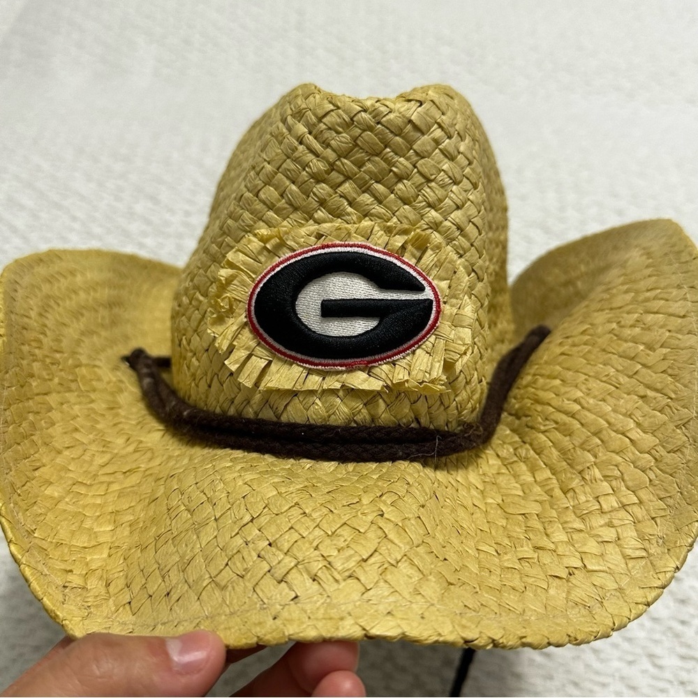 Lucky 7 Fashion Accessories UGA Georgia Patch Cowboy Hat - Picture 5 of 9